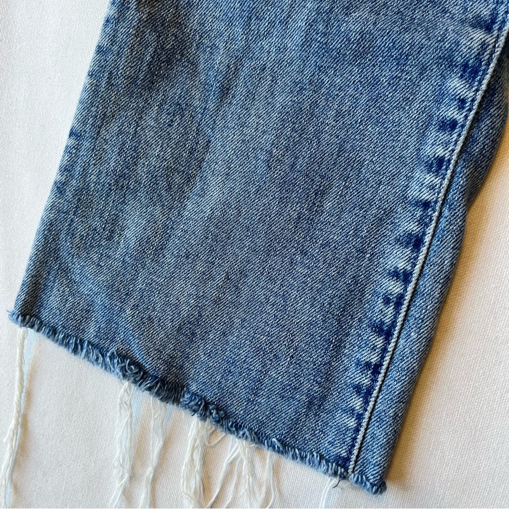 Mother Superior The Hustler Ankle Fray jeans 26 Crushing Hard medium blue wash - Picture 6 of 12